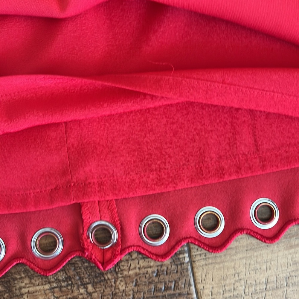 Red J. Crew Sleeveless Knee Length Dress, size 00 - Picture 6 of 9